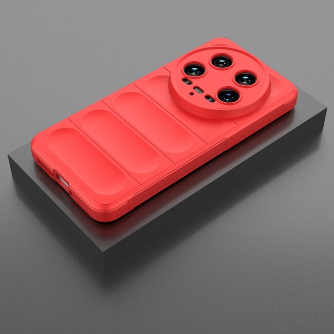 Husa pentru  Xiaomi 14 Ultra Liquid Silicone, Microfibre Lining, Non-Slip Airbag Design, rosu