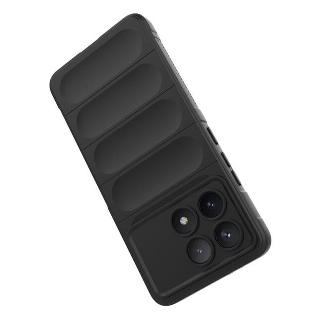 Husa pentru  Xiaomi Poco X6 Pro Liquid Silicone, Microfibre Lining, Non-Slip Airbag Design, mov