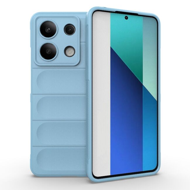 Husa pentru  Xiaomi Redmi Note 13 4G Liquid Silicone, Microfibre Lining, Non-Slip Airbag Design, albastru