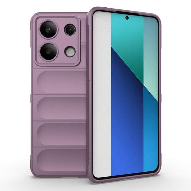 Husa pentru  Xiaomi Redmi Note 13 4G Liquid Silicone, Microfibre Lining, Non-Slip Airbag Design, mov