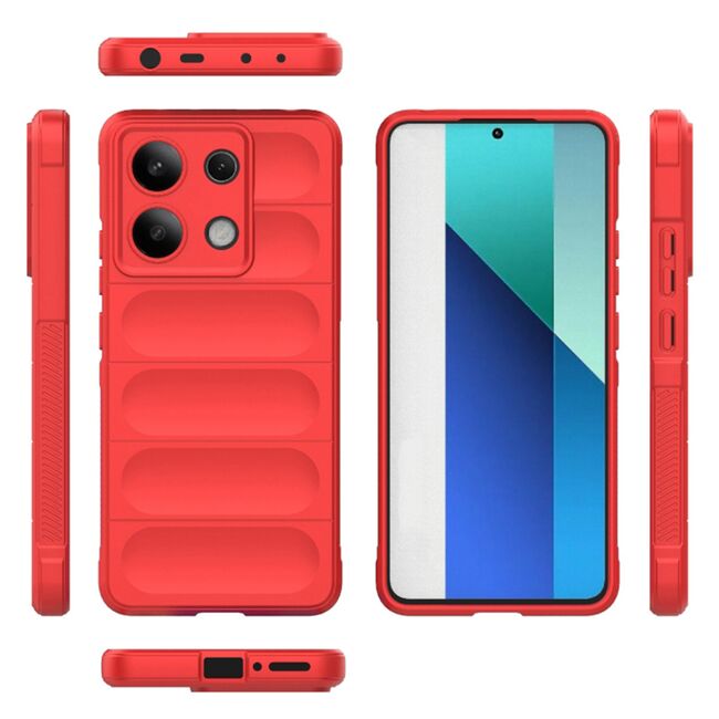 Husa pentru  Xiaomi Redmi Note 13 4G Liquid Silicone, Microfibre Lining, Non-Slip Airbag Design, rosu