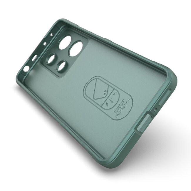 Husa pentru  Xiaomi Redmi Note 13 5G Liquid Silicone, Microfibre Lining, Non-Slip Airbag Design, negru