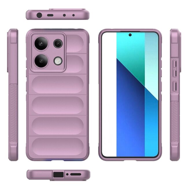 Husa pentru  Xiaomi Redmi Note 13 5G Liquid Silicone, Microfibre Lining, Non-Slip Airbag Design, negru
