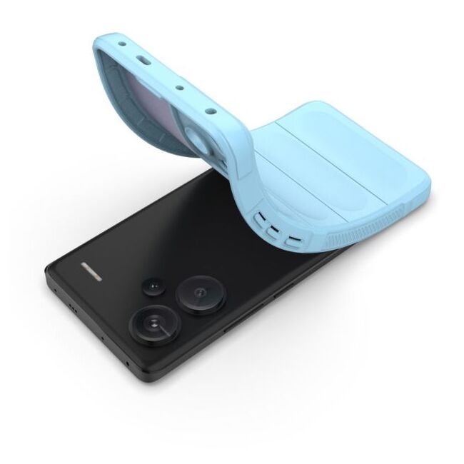 Husa pentru  Xiaomi Redmi Note 13 Pro+ Plus 5G Liquid Silicone, Microfibre Lining, Non-Slip Airbag Design, blue