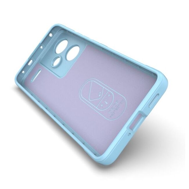 Husa pentru  Xiaomi Redmi Note 13 Pro+ Plus 5G Liquid Silicone, Microfibre Lining, Non-Slip Airbag Design, blue