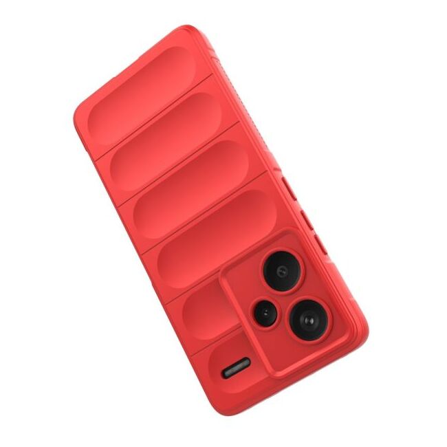 Husa pentru  Xiaomi Redmi Note 13 Pro+ Plus 5G Liquid Silicone, Microfibre Lining, Non-Slip Airbag Design, rosu