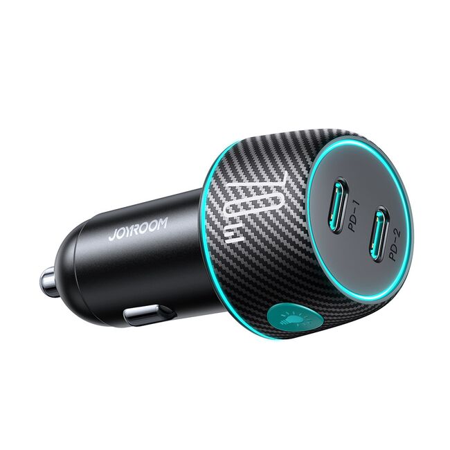 Incarcator masina 2 x USB tip C Fast Charge JoyRoom, 70W, JR-CCN02