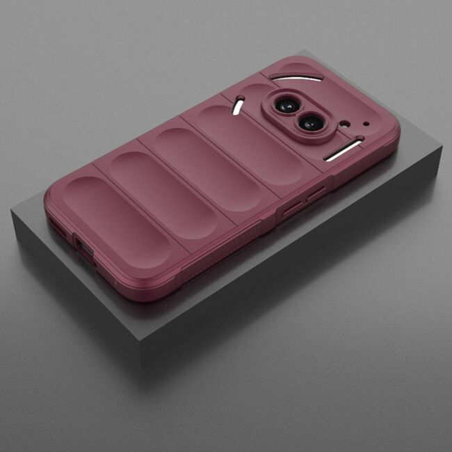 Husa pentru  Nothing Phone (2a), (2a) Plus Liquid Silicone, Microfibre Lining, Non-Slip Airbag Design, bordeaux
