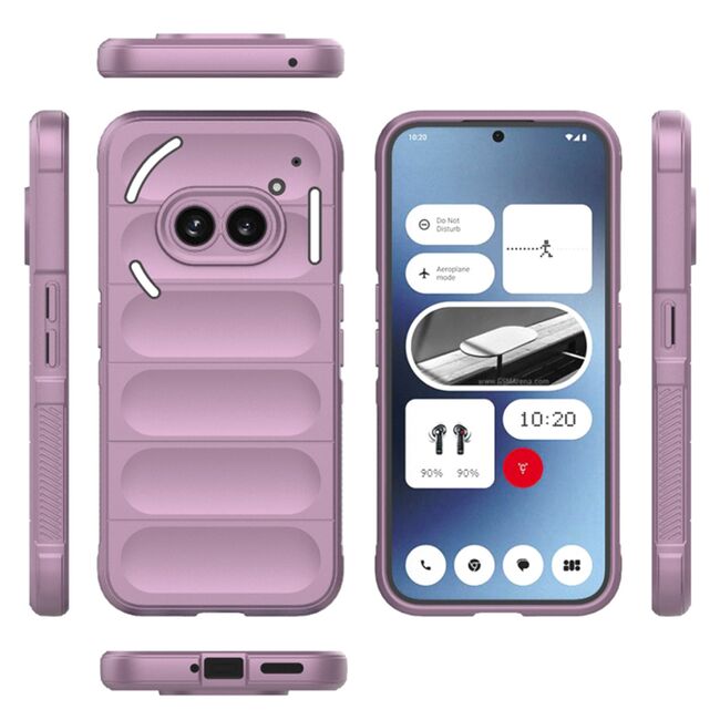 Husa pentru  Nothing Phone (2a), (2a) Plus Liquid Silicone, Microfibre Lining, Non-Slip Airbag Design, mov