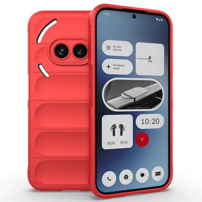 Husa pentru  Nothing Phone (2a), (2a) Plus Liquid Silicone, Microfibre Lining, Non-Slip Airbag Design, rosu