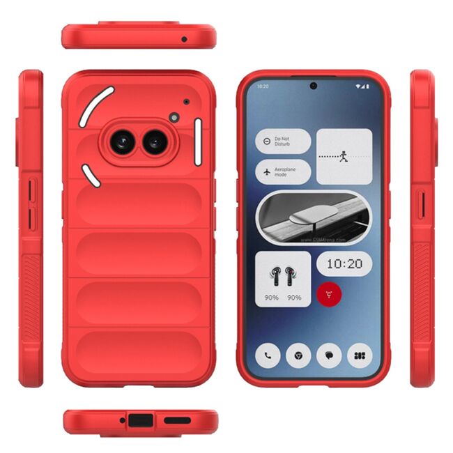 Husa pentru  Nothing Phone (2a), (2a) Plus Liquid Silicone, Microfibre Lining, Non-Slip Airbag Design, rosu