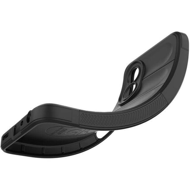 Husa pentru  Oppo A18, A38 Liquid Silicone, Microfibre Lining, Non-Slip Airbag Design, negru