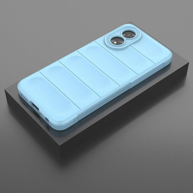 Husa pentru  Oppo A18, A38 Liquid Silicone, Microfibre Lining, Non-Slip Airbag Design, blue