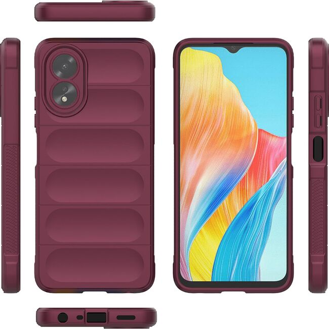 Husa Oppo A18 / A38 Techsuit Magic Shield, bordo