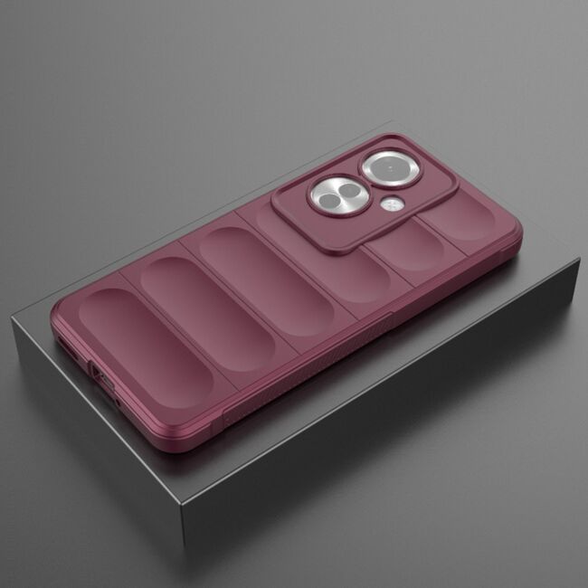 Husa pentru Oppo Reno 11F Liquid Silicone, Microfibre Lining, Non-Slip Airbag Design, bordeaux