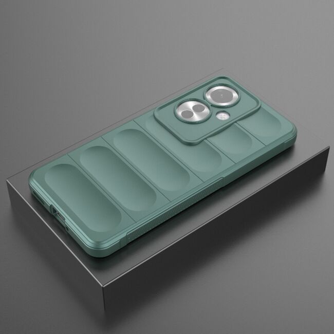 Husa pentru Oppo Reno 11F Liquid Silicone, Microfibre Lining, Non-Slip Airbag Design, verde