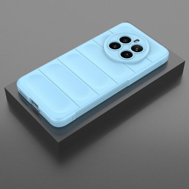 Husa pentru Husa Realme 12+ Plus Liquid Silicone, Microfibre Lining, Non-Slip Airbag Design, albastru