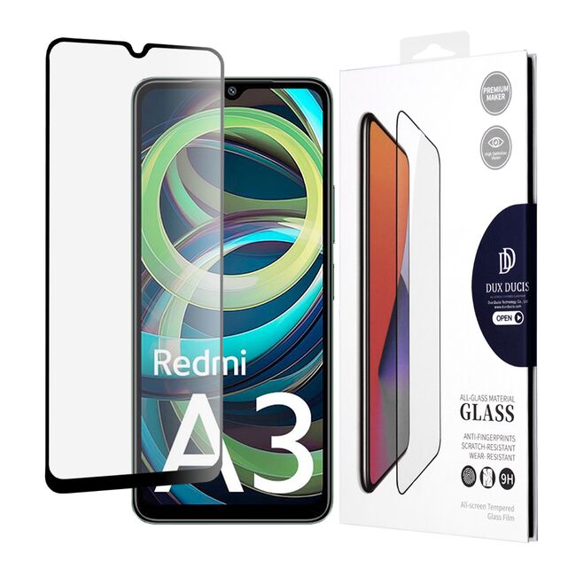 Folie sticla Xiaomi Redmi A3 Dux Ducis Tempered Glass, negru