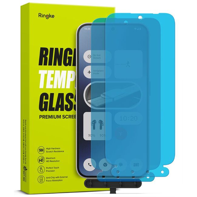 [Pachet 2x] Folie sticla Nothing Phone (2a), (2a) Plus Ringke Screen Protector Tempered Glass, transparenta