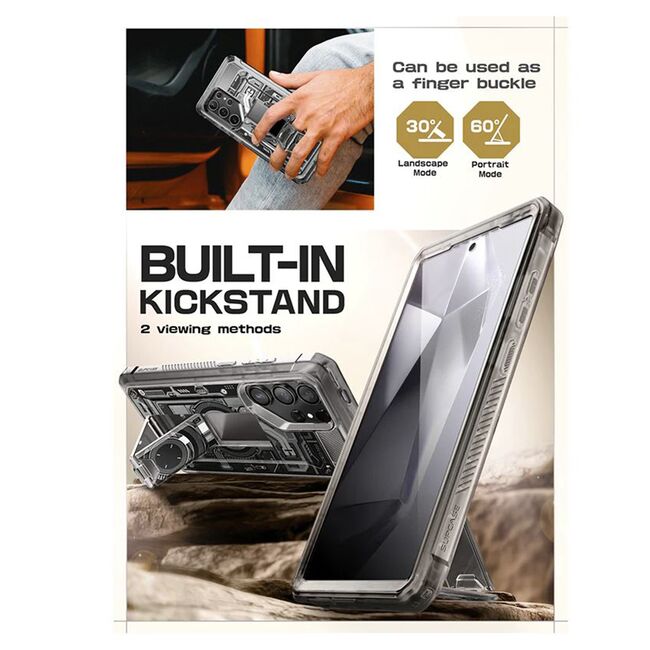 Husa Samsung Galaxy S24 Ultra Supcase Unicorn Beetle Pro, negru frost