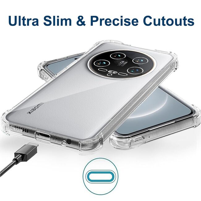 Husa pentru Xiaomi 14 Ultra Anti-Shock 1.5mm, reinforced 4 corners, transparenta