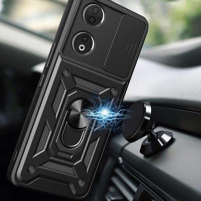 Husa pentru Honor 90 cu inel Armor Kickstand cu protectie camera - blue