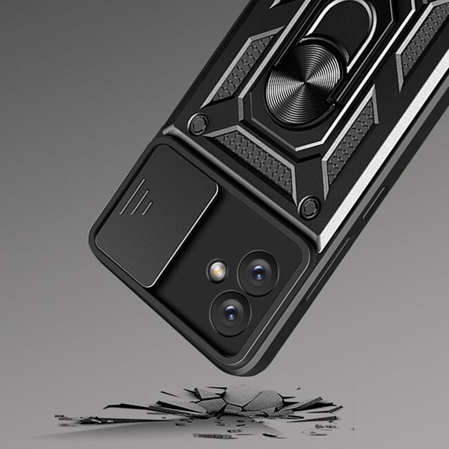 Husa pentru Samsung Galaxy A04e cu inel Ring Armor Kickstand Tough, protectie camera
