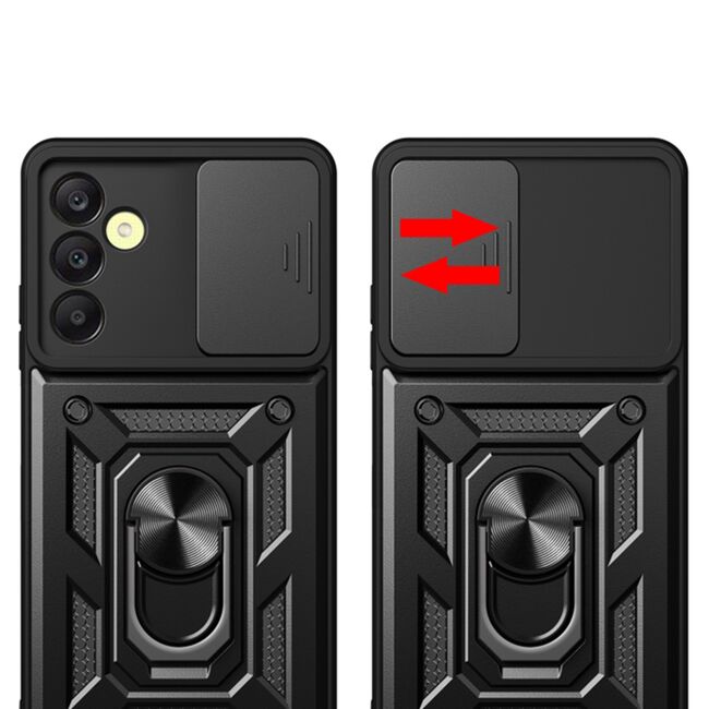 Husa pentru Samsung Galaxy A25 cu inel Ring Armor Kickstand Tough, protectie camera