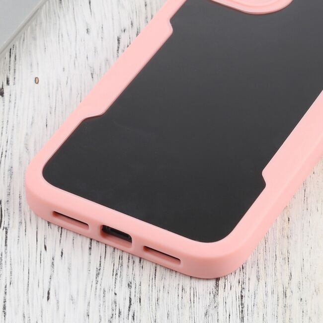 Pachet 360: Husa cu folie integrata pentru iPhone 11 Cover360 fata spate - roz / transparent