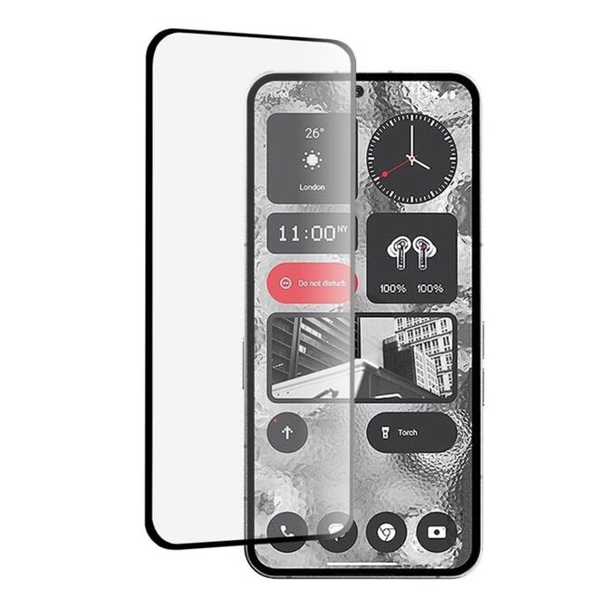 Folie din sticla pentru Nothing Phone (2a), (2a) Plus - 111d full cover, Aiyando, margini negre