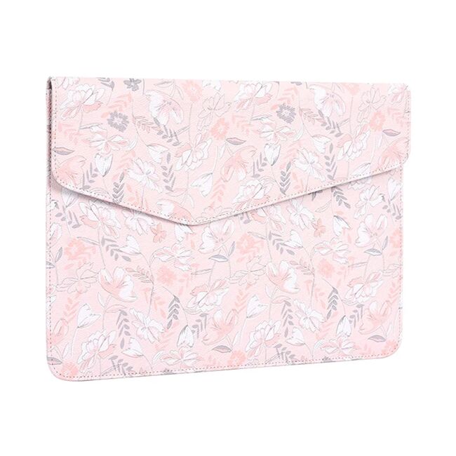 Husa pentru laptop 13 - 14 inch MacBook, Microsoft, Dell, HP, Lenovo, eleganta si subtire, protectie sporita, roz