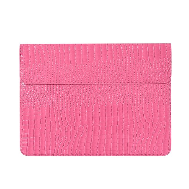 Husa pentru laptop 15 - 16 inch MacBook, Microsoft, Dell, HP, Lenovo, eleganta si subtire, protectie sporita, fucsia