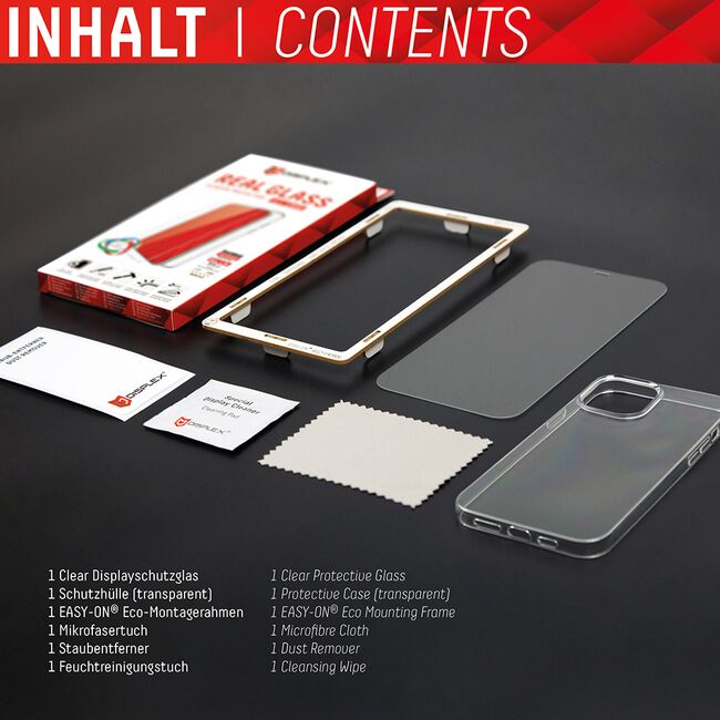 [Folie sticla + husa] premium Samsung Galaxy S22 5G Displex Real Glass cu aplicator, transparenta