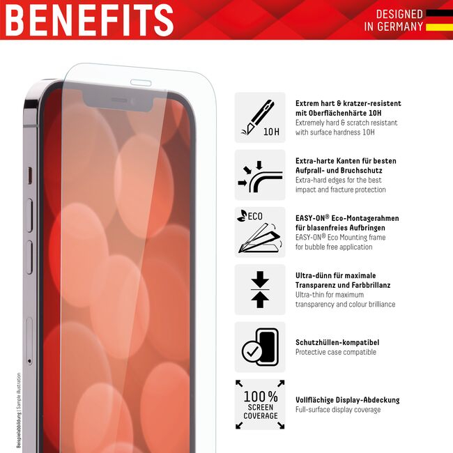 Folie sticla premium iPhone 12 Pro Max Displex Real Glass 2D, transparenta