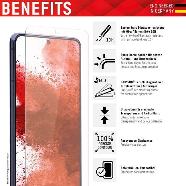 Folie sticla premium Samsung Galaxy A14 Displex Real Glass 2D, transparenta