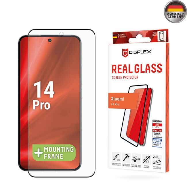 Folie sticla premium Xiaomi 14 Pro / 14 Ultra Displex Real Glass 3D 10H cu aplicator, transparenta