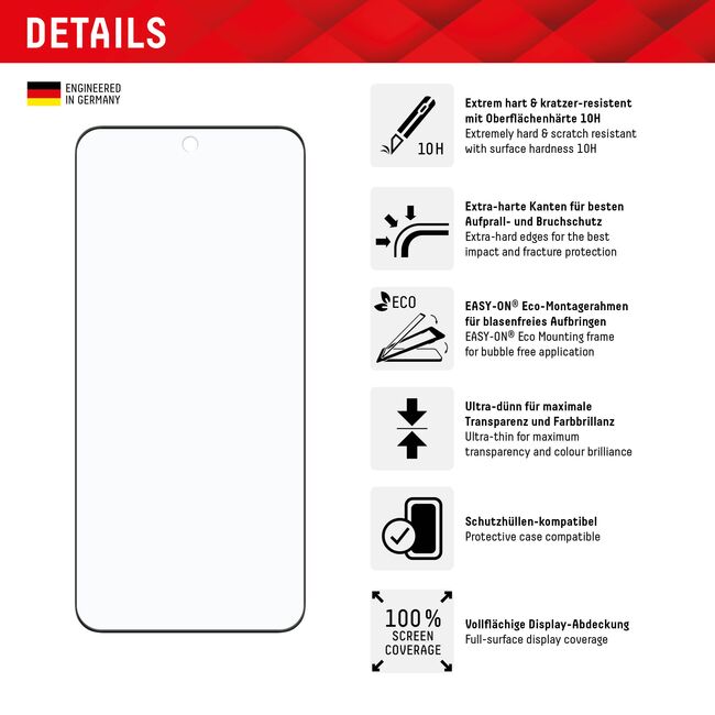 Folie sticla premium Xiaomi 14 Pro / 14 Ultra Displex Real Glass 3D 10H cu aplicator, transparenta