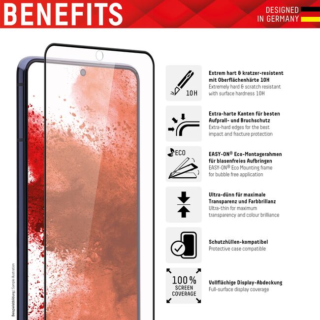 Folie sticla premium Samsung Galaxy A53, A52, A52s Displex Real Glass Full Cover 10H cu aplicator, negru