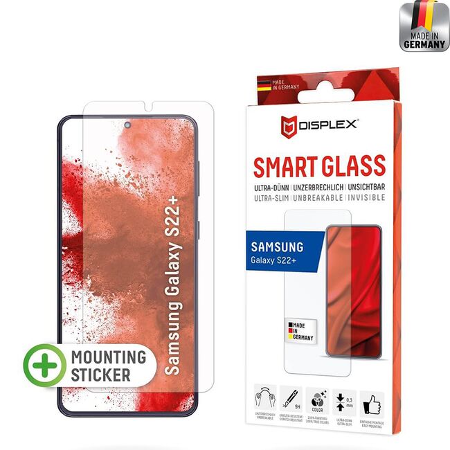 Folie premium Samsung Galaxy S22 Plus 5G Displex Smart Glass 9H, transparenta