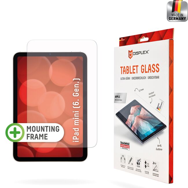 Folie sticla premium iPad mini 6 (2021) Displex Tablet Glass, transparenta