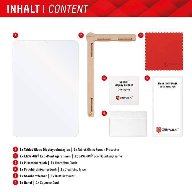 Folie 9H premium iPad Pro 13 (2024) Displex Tablet FlexiGlass, transparenta