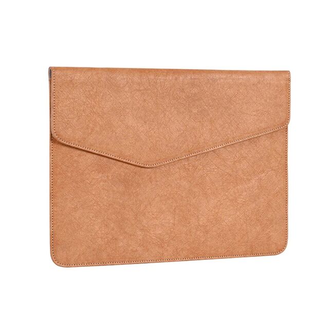 Husa pentru laptop 15 - 16 inch MacBook, Microsoft, Dell, HP, Lenovo, eleganta si subtire, protectie sporita, maro