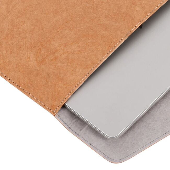 Husa pentru laptop 15 - 16 inch MacBook, Microsoft, Dell, HP, Lenovo, eleganta si subtire, protectie sporita, maro