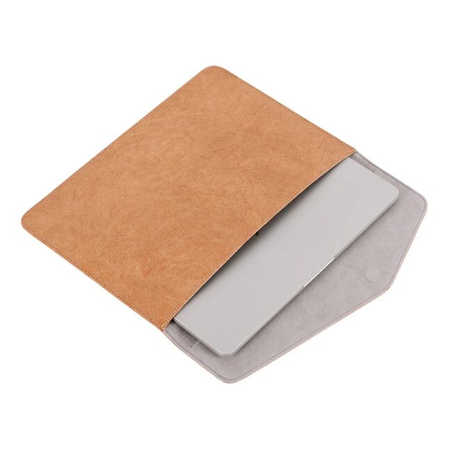 Husa pentru laptop 15 - 16 inch MacBook, Microsoft, Dell, HP, Lenovo, eleganta si subtire, protectie sporita, maro