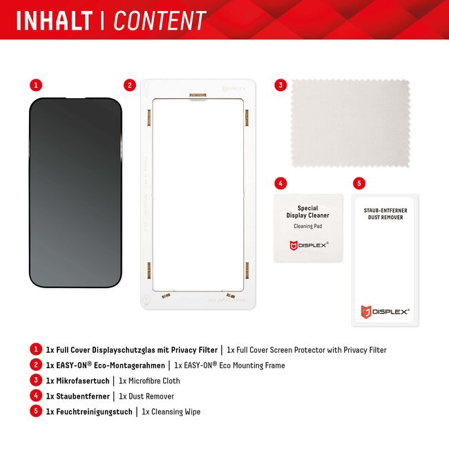 Folie sticla premium Samsung Galaxy S22 Plus 5G / S23 Plus Displex Real Glass Privacy Full Cover 10H cu aplicator, negru