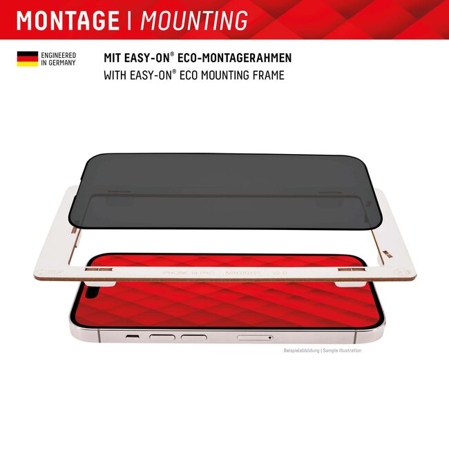 Folie sticla premium Samsung Galaxy S22 Plus 5G / S23 Plus Displex Real Glass Privacy Full Cover 10H cu aplicator, negru