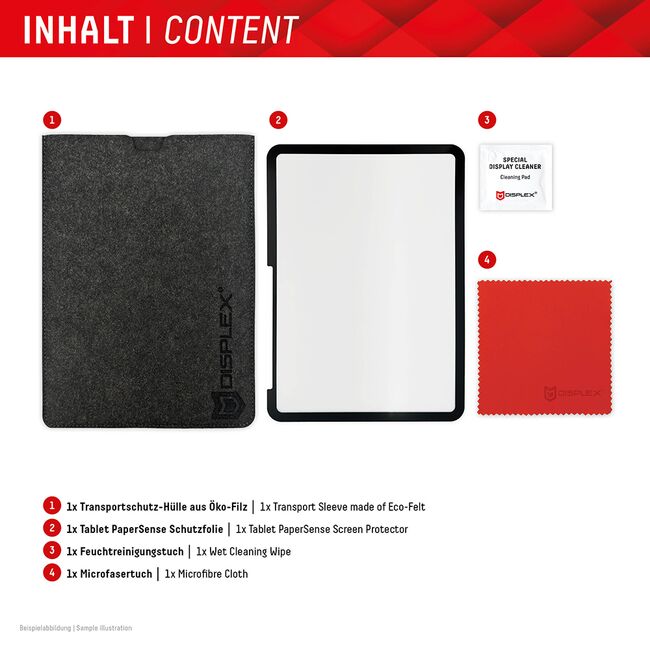 Folie mata premium iPad 11 2025, iPad 10 2022 Displex Tablet PaperSense, negru