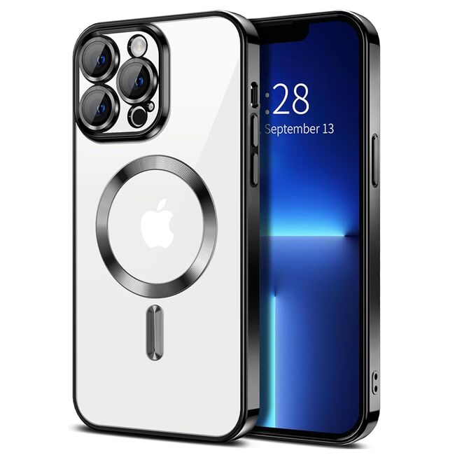 Husa pentru  iPhone 13 Pro cu MagSafe si protectie pentru lentile anti-shock 1.5 mm - negru