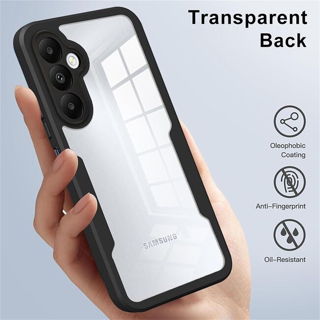 Pachet 360: Husa cu folie integrata pentru Samsung Galaxy A05s Cover360 fata / spate - mov
