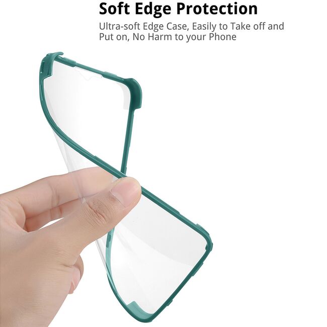 Pachet 360: Husa cu folie integrata pentru Samsung Galaxy A52 / A52s Cover360 fata / spate - negru